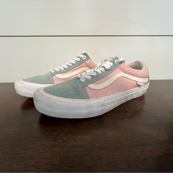 Vans sk8-Hi Pro Washout Blue/Antique checkered Sole Low Top - Picture 3 of 6